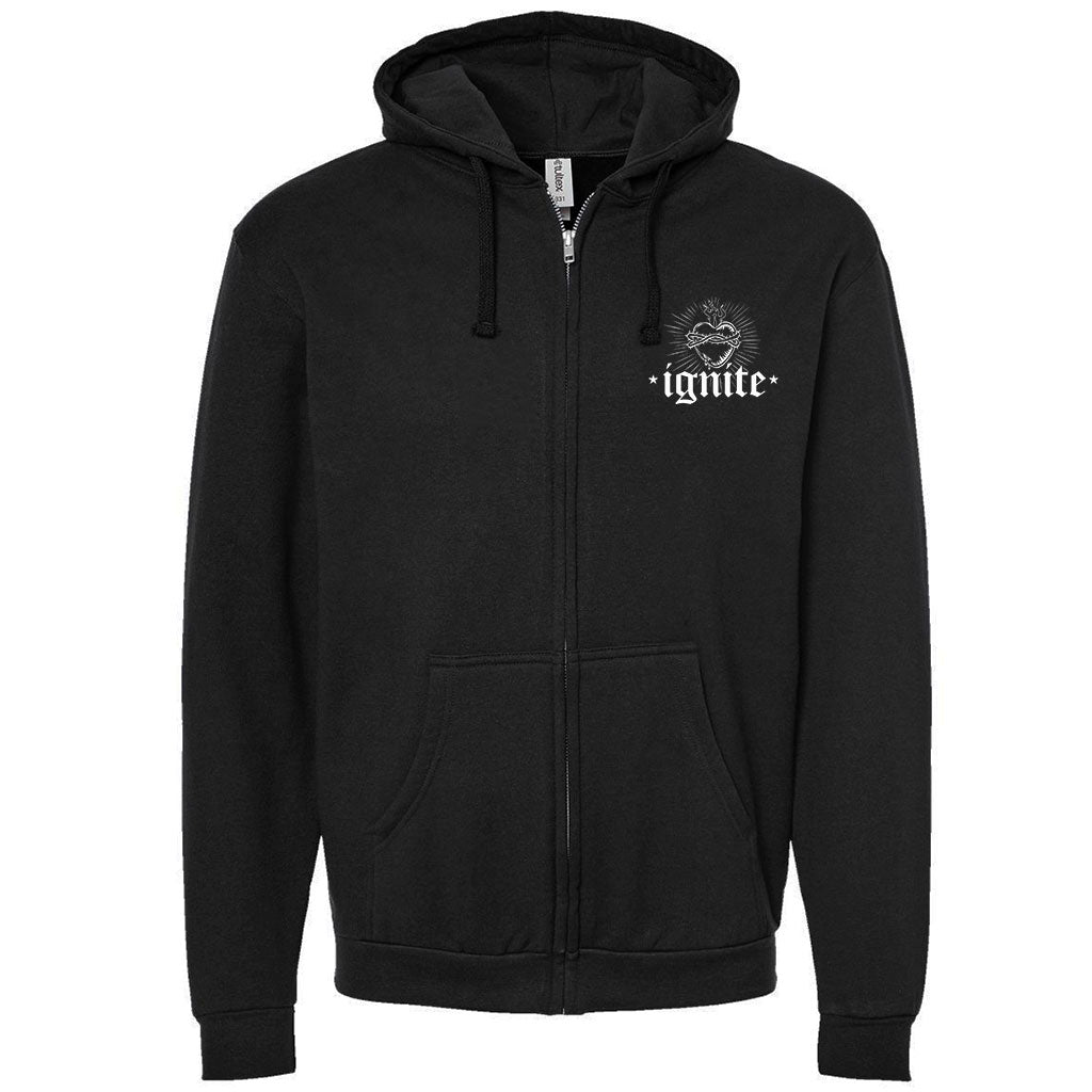 Ignite "Sacred Heart" - Zipper Hooded Sweatshirt