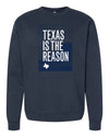 Texas Is The Reason "Logo (Navy)" - Crew Sweatshirt