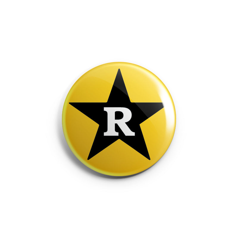 REVBTN01 Revelation Records "Yellow Star" -  Button 