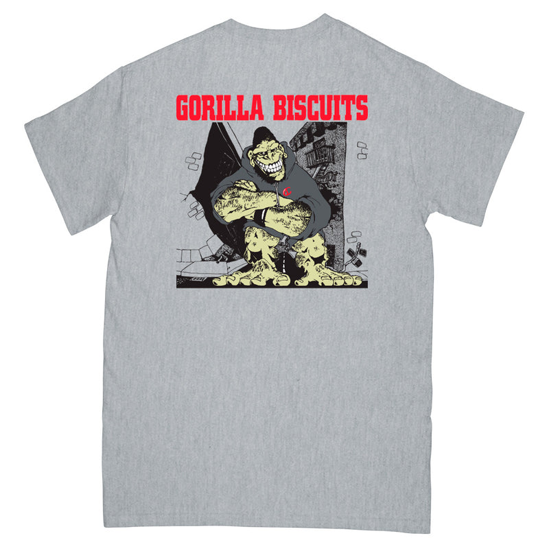 REVSS03AS Gorilla Biscuits "Hold Your Ground (Grey)" -  T-Shirt Front