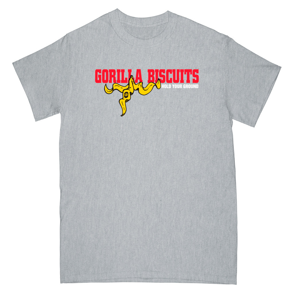 REVSS03AS Gorilla Biscuits "Hold Your Ground (Grey)" -  T-Shirt Front