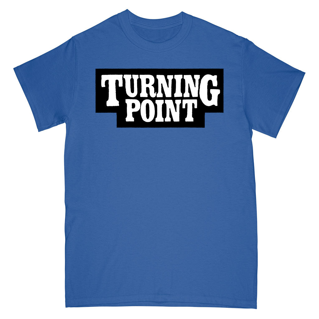 Turning Point "Block Letters (Blue)" - T-Shirt