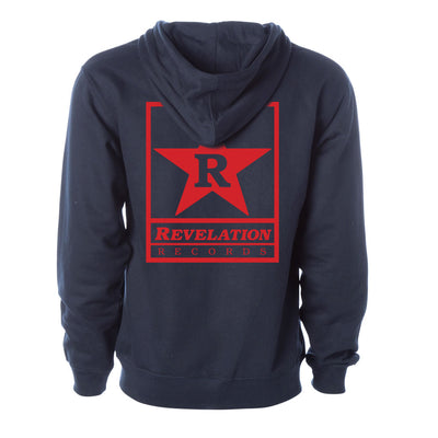 Revelation Records "Logo (Navy)" - Zipper Hooded Sweatshirt