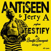 TKO19002-1 Antiseen & Jerry A "Testify b/w Badstreet USA" 7" Album Artwork