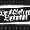 B9R261-1/2 Death Before Dishonor "Unfinished Business" LP/CD Album Artwork