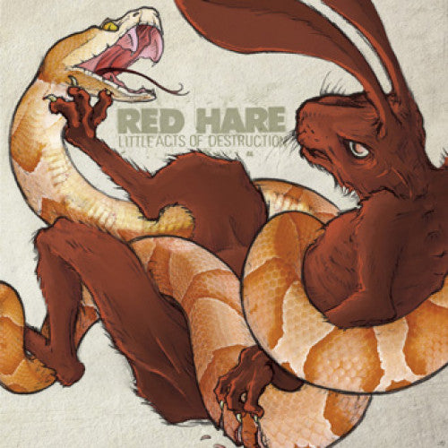 DIS185.5 Red Hare "Little Acts Of Destruction" LP/CD Album Artwork