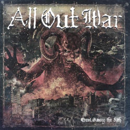 UBR017-1 All Out War "Crawl Among The Filth" LP Album Artwork